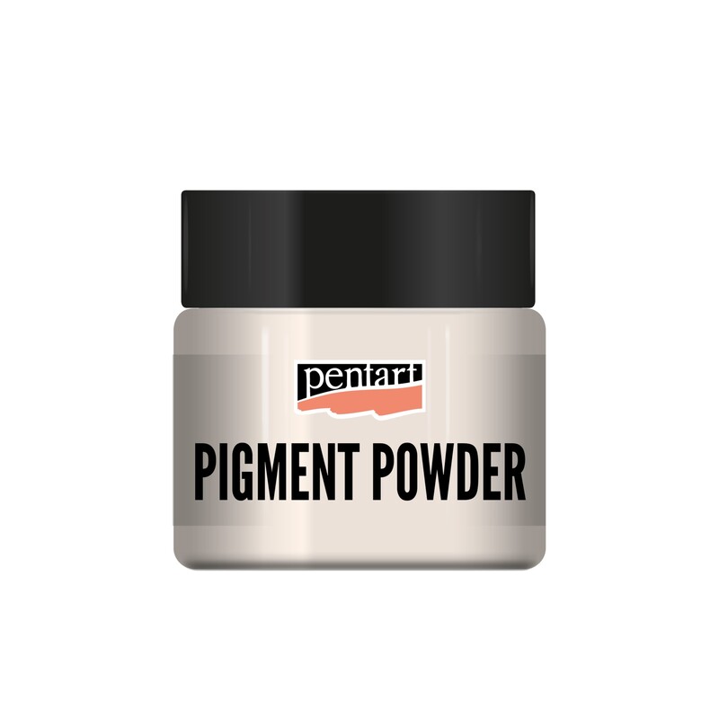 Pigment pulbere cu efect cameleon, Pentart 10g, Aur alb