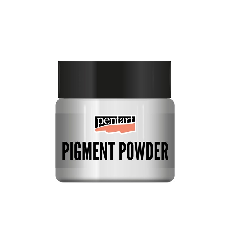 Pigment pulbere cu efect metalizat, Pentart 5g, Argint