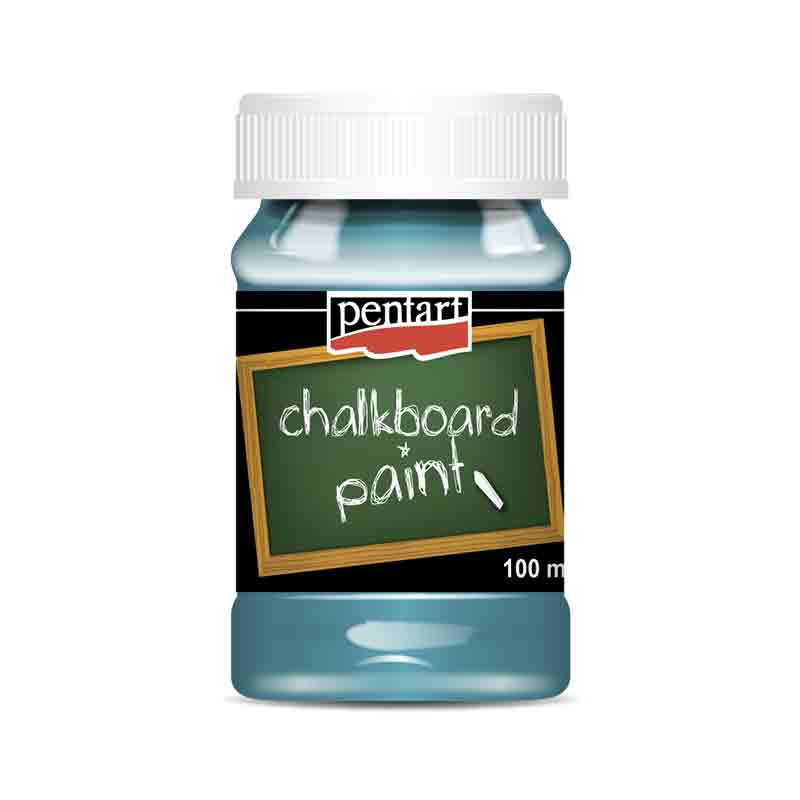 Vopsea-cu-efect-de-tabla,-Pentart-100ml,-Turcoaz