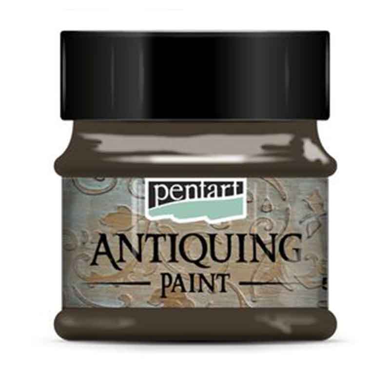 Vopsea-de-antichizare,-Pentart-50-ml,-Maro-inchis
