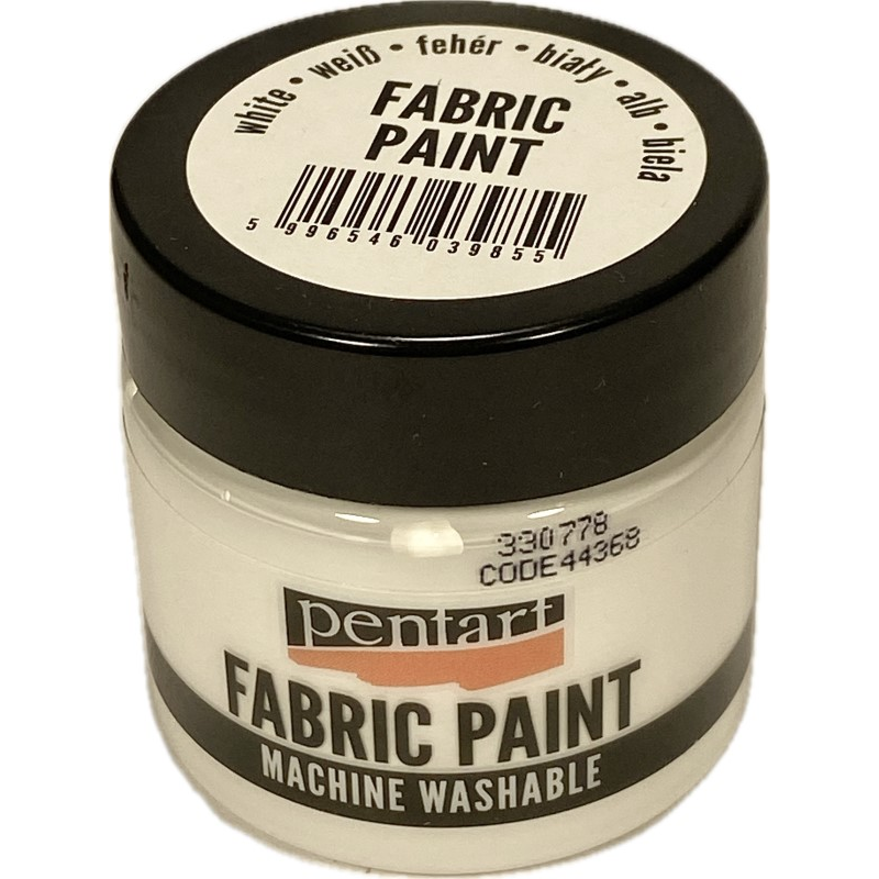 Vopsea pentru textile, Pentart 50ml, Alb