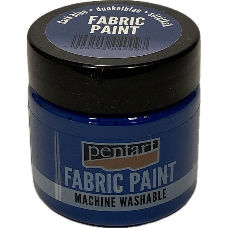 Vopsea pentru textile, Pentart 50ml, Albastru inchis