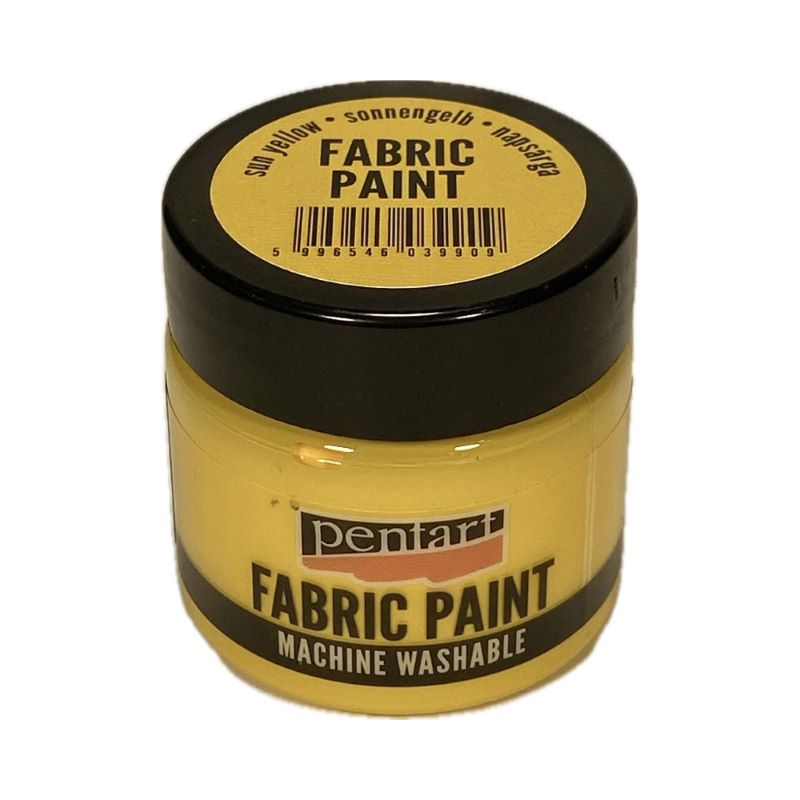 Vopsea pentru textile, Pentart 50ml, Galben soare