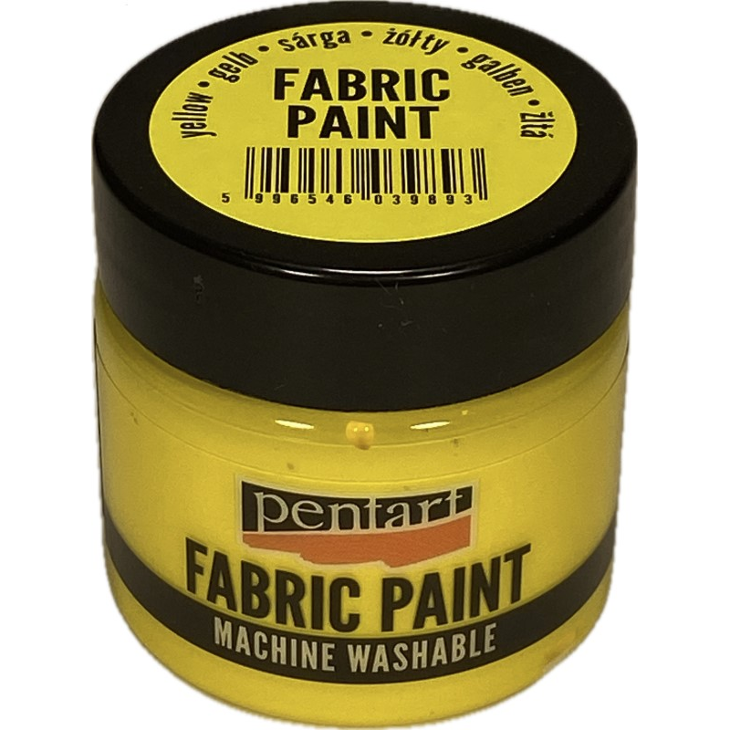 Vopsea pentru textile, Pentart 50ml, Galben