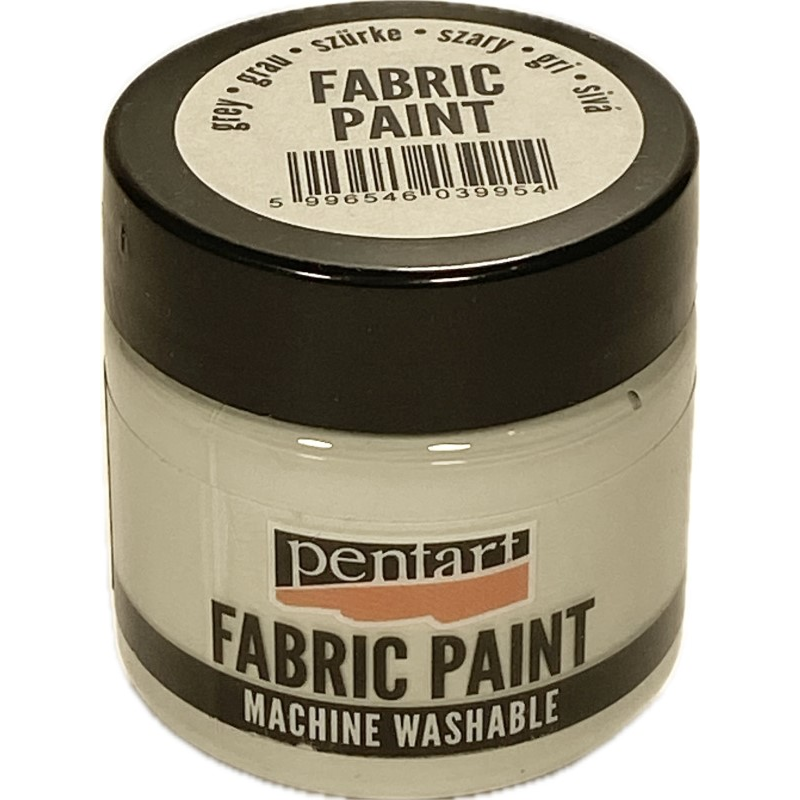 Vopsea pentru textile, Pentart 50ml, Gri