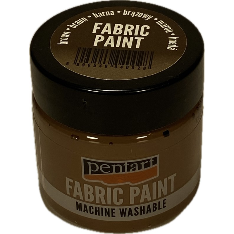 Vopsea pentru textile, Pentart 50ml, Maro inchis