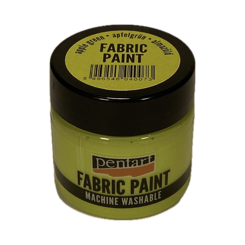Vopsea pentru textile, Pentart 50ml, Mere verzi