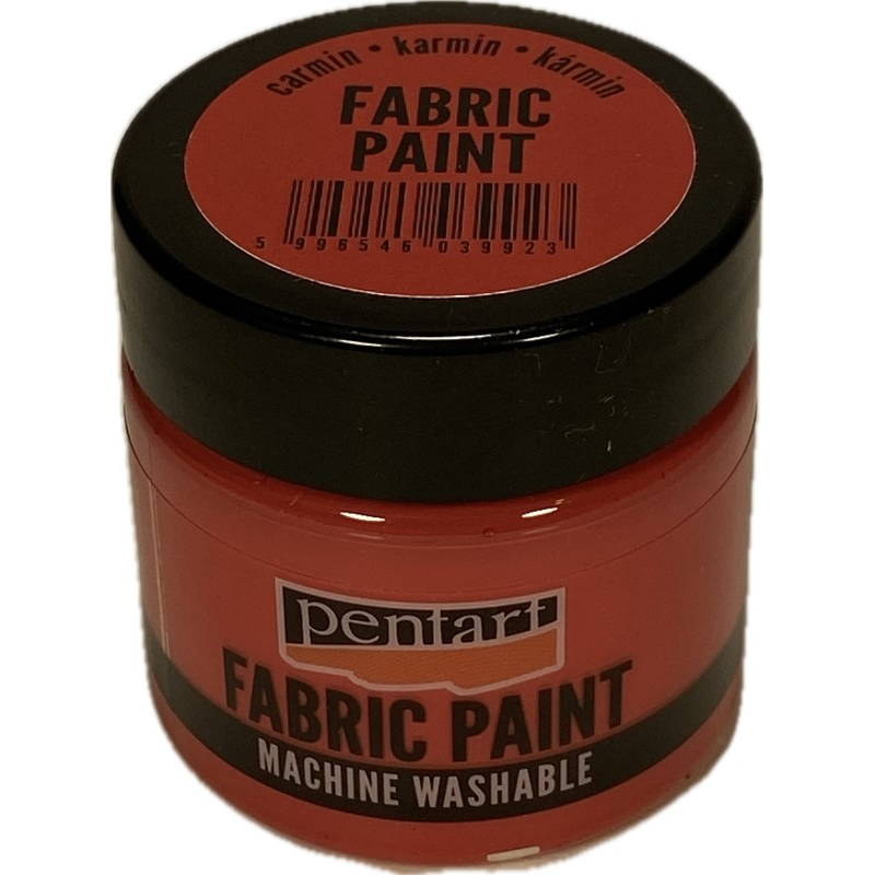 Vopsea pentru textile, Pentart 50ml, Rosu carmin