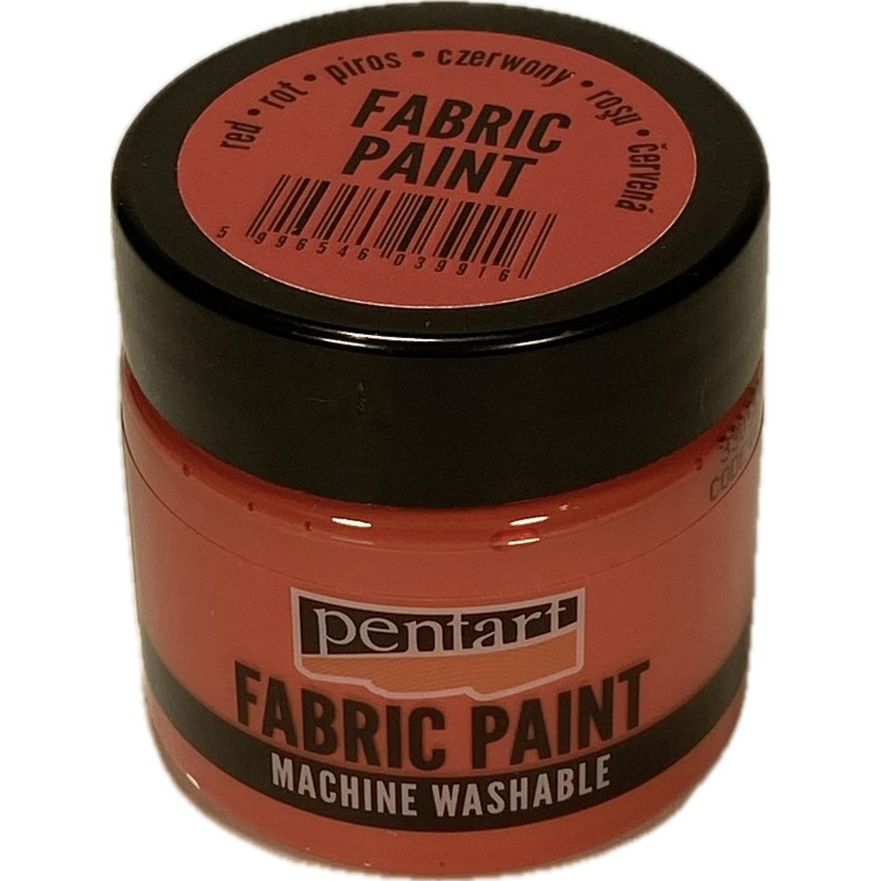 Vopsea pentru textile, Pentart 50ml, Rosu