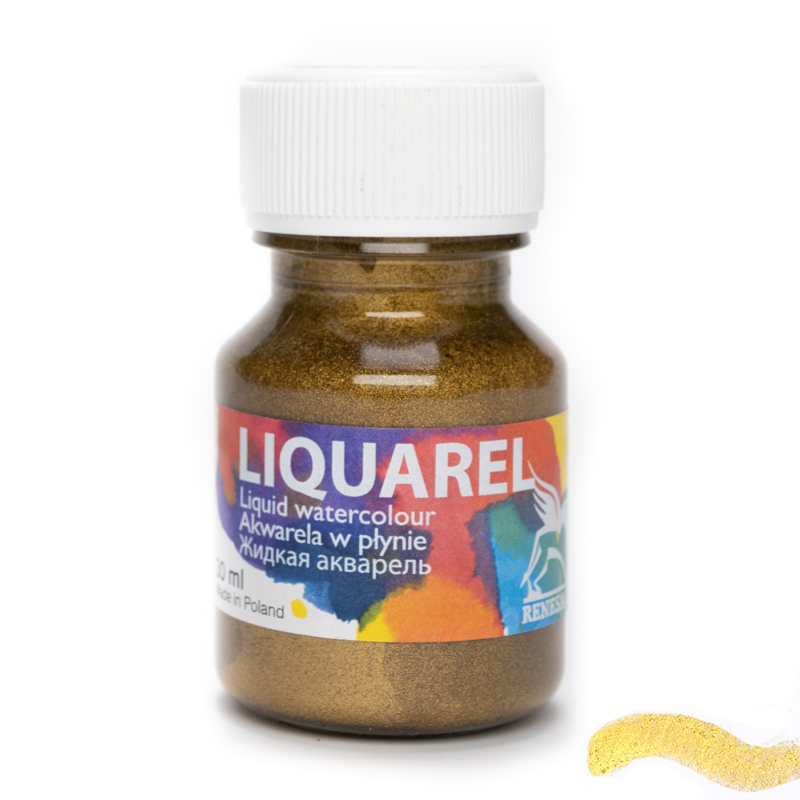 Acuarela lichida, Renesans, 30 ML, 180 METTALIC COLOR GOLD