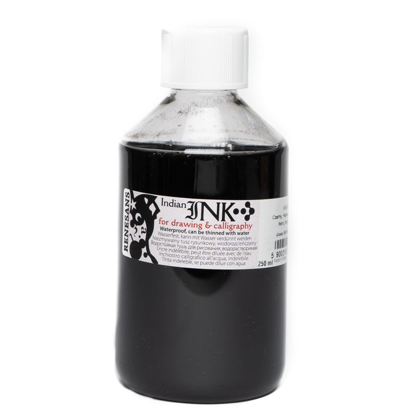 Cerneala indiana, Black, 250ml Cerneala indiana, Black, 250ml