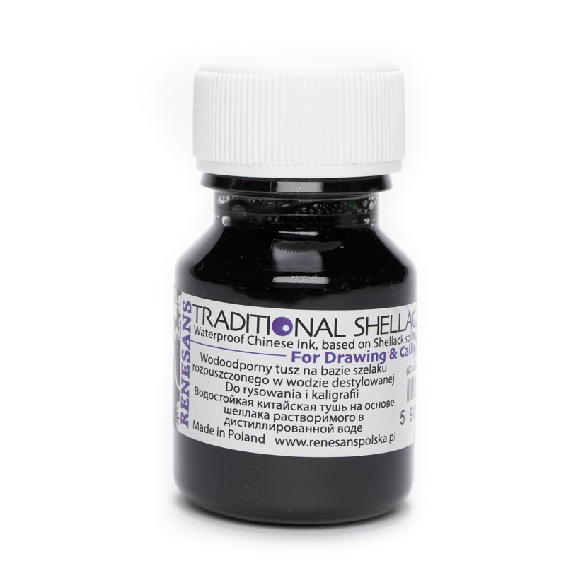 Cerneala traditionala indiana neagra, Extra Black, 30ml