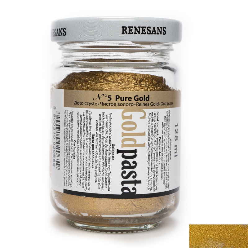 Pasta metalica, Renesans, 110ml, Pure gold