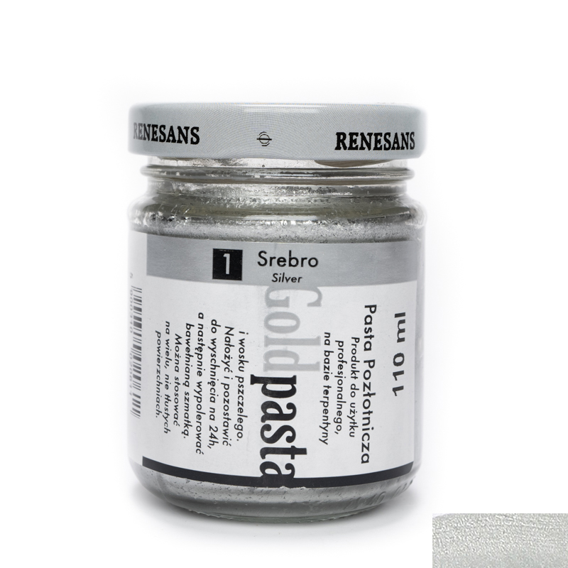 Pasta metalica, Renesans, 110ml, Silver