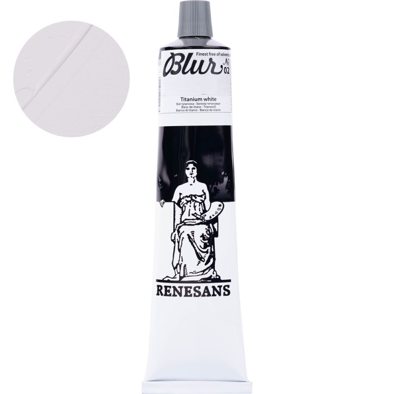 Culoare ulei, Renesans Blur, 200ml, 02 Titanium White