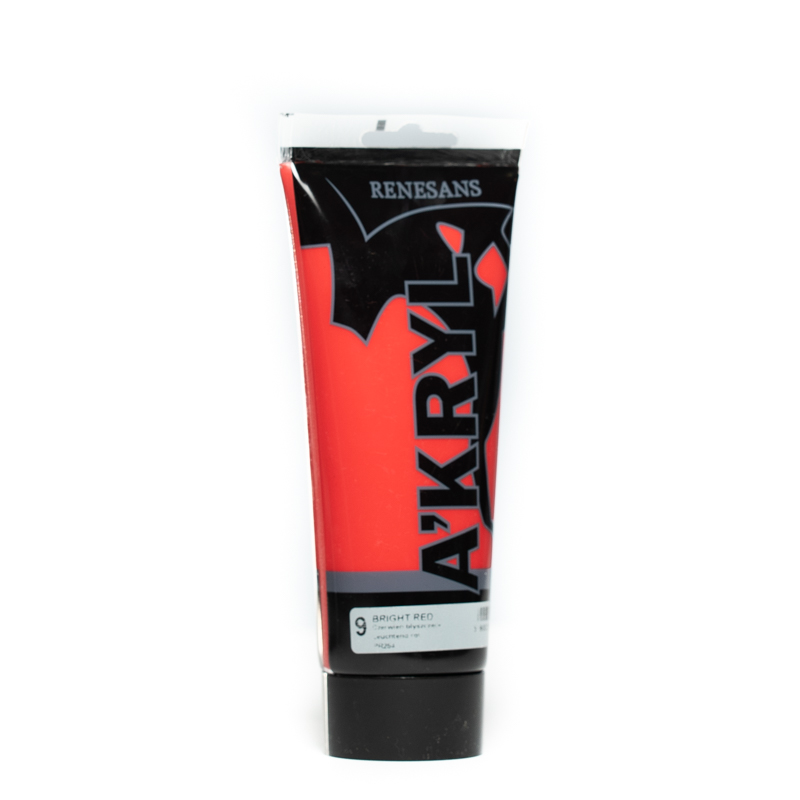 Culori acrilice, Renesans A'kryl, 200ml, 09 Brillant Red