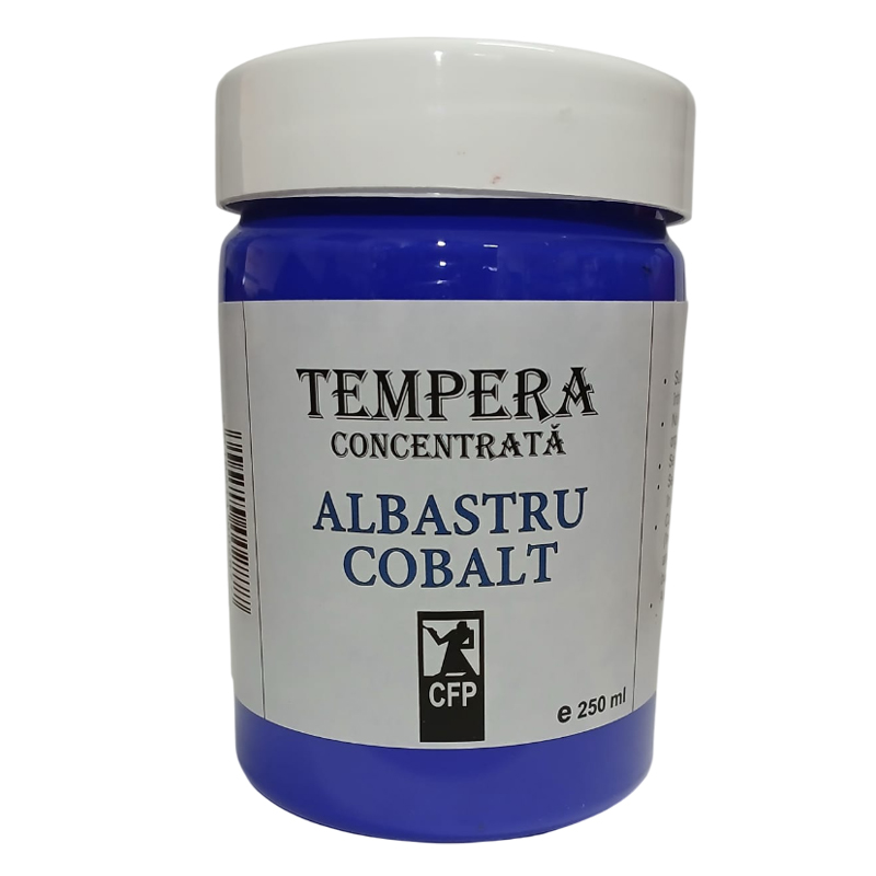 Tempera concentrata, Combinatul Fondului Plastic CFP, 250 ml, Albastru cobalt