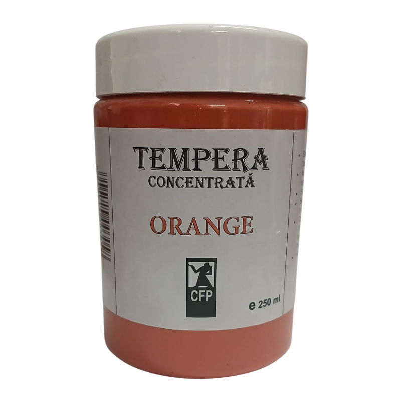 Tempera concentrata, Combinatul Fondului Plastic CFP, 250 ml, Orange