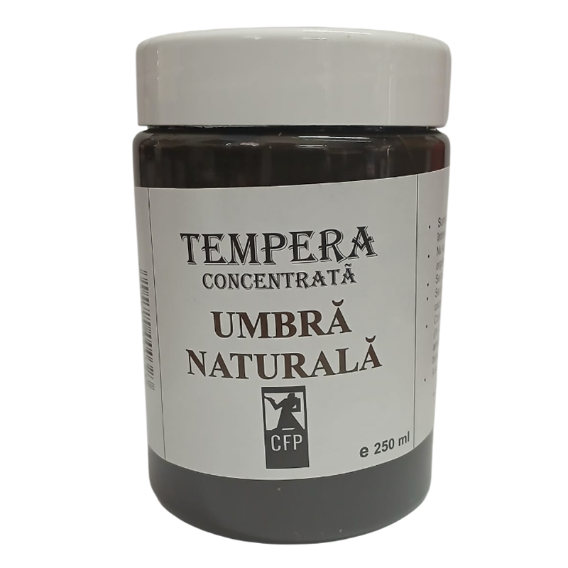 Tempera concentrata, Combinatul Fondului Plastic CFP, 250 ml, Umbra naturala