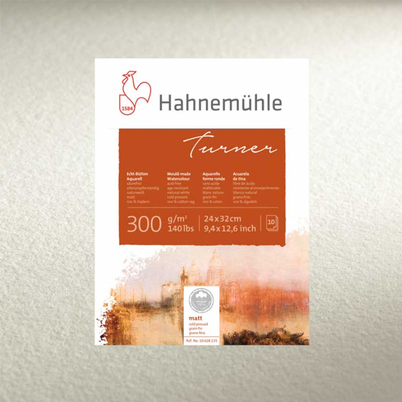 Bloc acuarela 100% bumbac Turner Hahnemühle Cold Pressed 300g