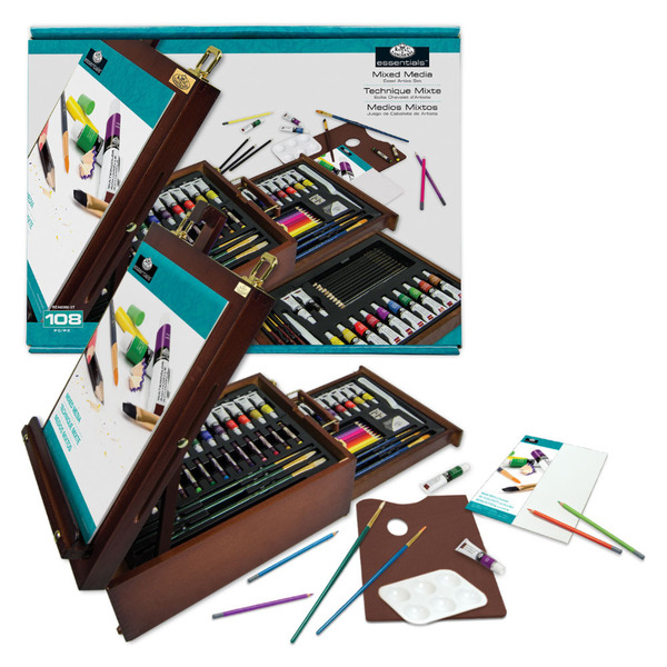 Set complet cu sevalet All Media Artist Premier Royal & Langnickel - 108 piese