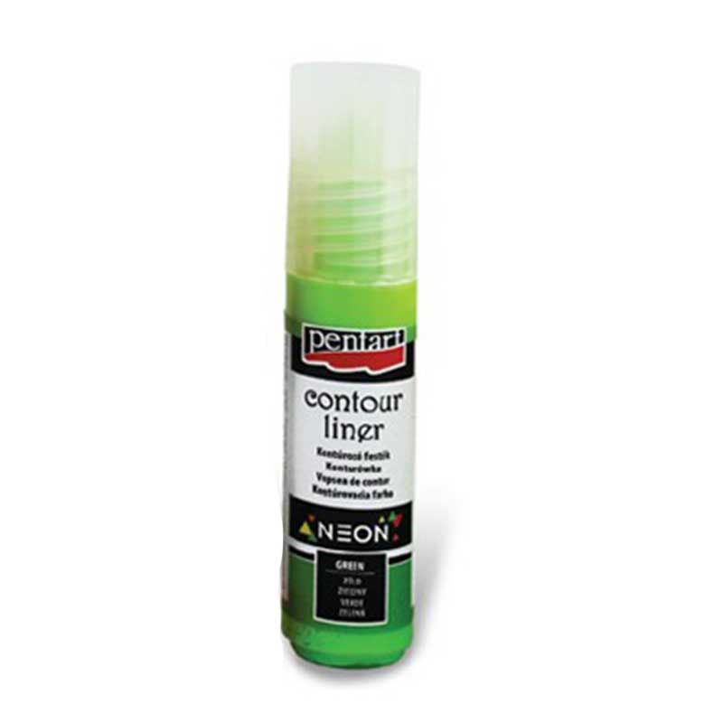Contur universal neon, Pentart, 20 ml - Verde