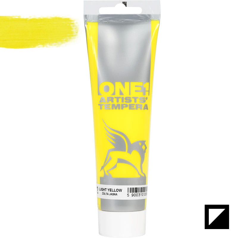 Culoare tempera, Tempera One, Renesans, 100 ml, 02 Light Yellow