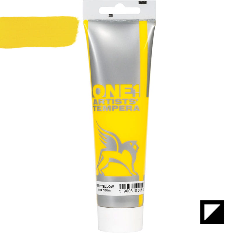 Culoare tempera, Tempera One, Renesans, 100 ml, 03 Deep Yellow