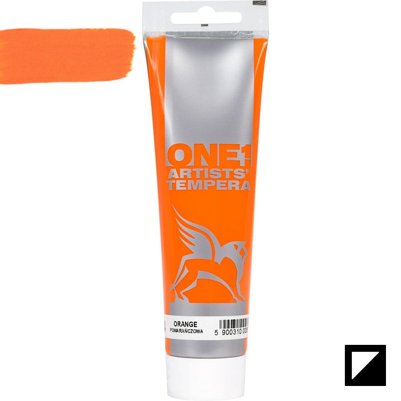 Culoare tempera, Tempera One, Renesans, 100 ml, 04 Orange