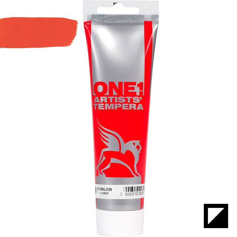 Culoare tempera, Tempera One, Renesans, 100 ml, 09 Vermilion