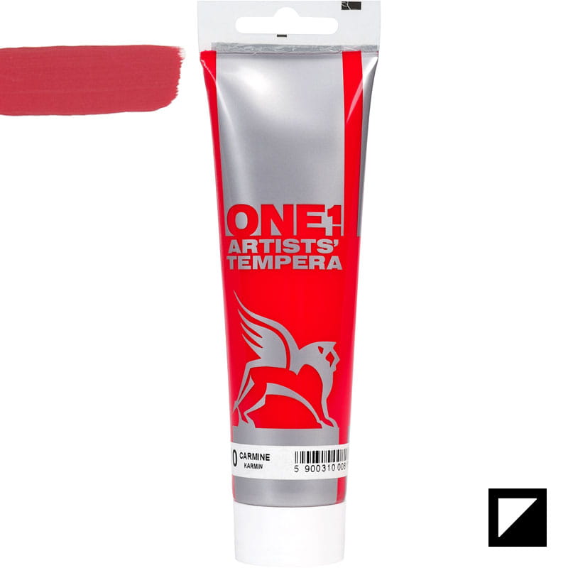 Culoare tempera, Tempera One, Renesans, 100 ml, 10 Carmine