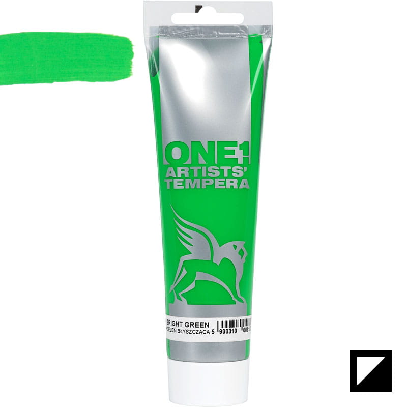 Culoare tempera, Tempera One, Renesans, 100 ml, 11 Bright Green