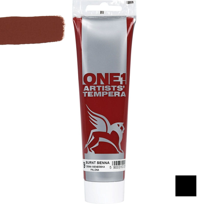 Culoare tempera, Tempera One, Renesans, 100 ml, 19 Burnt Sienna