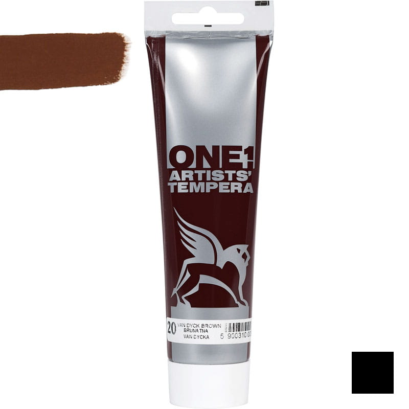 Culoare tempera, Tempera One, Renesans, 100 ml, 20 Vandyke Brown
