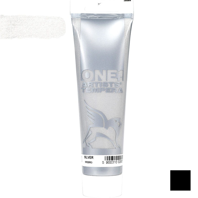 Culoare tempera, Tempera One, Renesans, 100 ml, 23 Silver