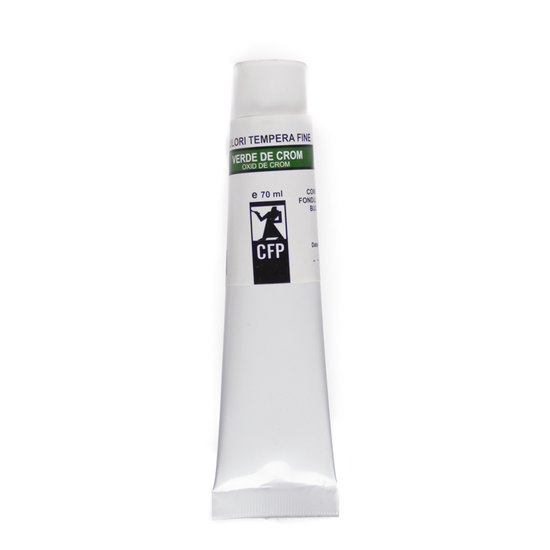 Culori tempera, Combinatul Fondului Plastic CFP, 70 ml, Verde crom
