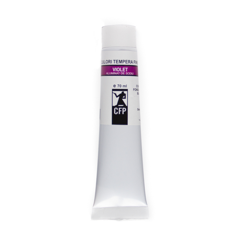 Culori tempera, Combinatul Fondului Plastic CFP, 70 ml, Violet