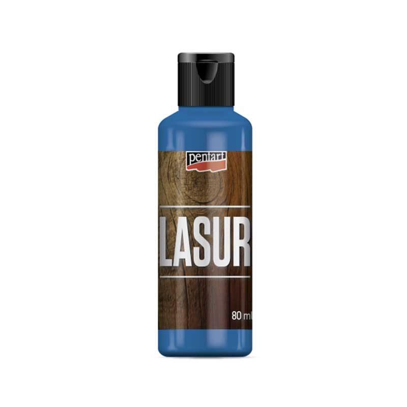 Lazura lemn, Pentart, 80ml, Albastru