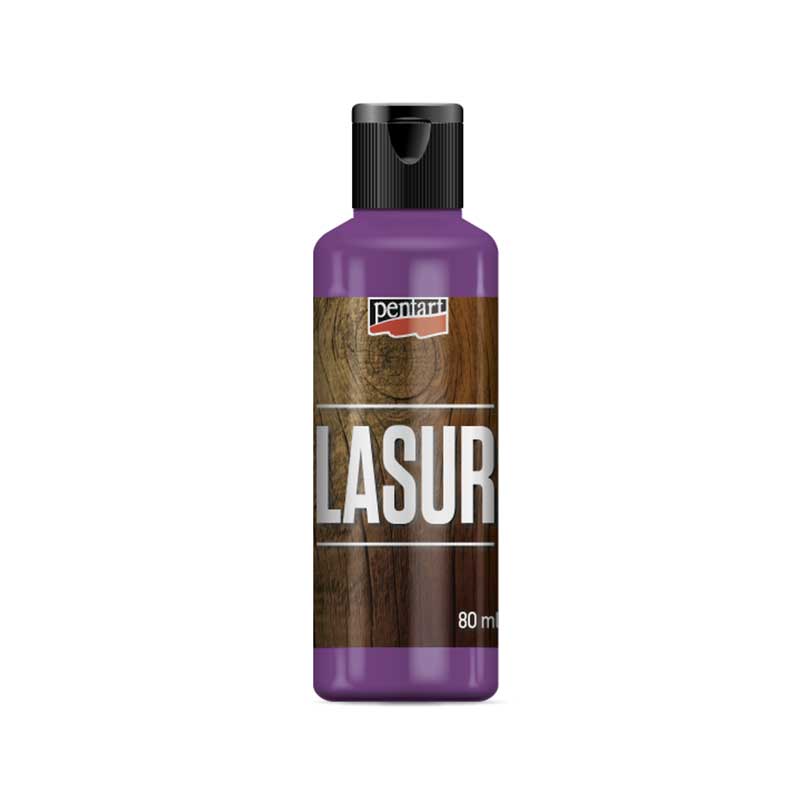 Lazura lemn, Pentart, 80ml, Mov