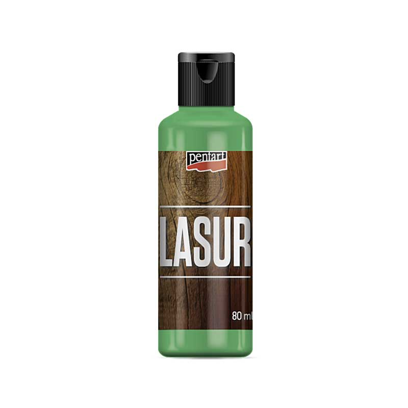 Lazura lemn, Pentart, 80ml, Verde