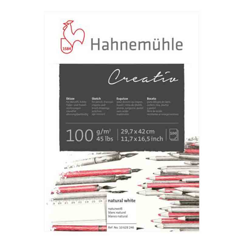 Bloc-schite-100g-Creativ-Hahnemühle-Jumbo-100-coli