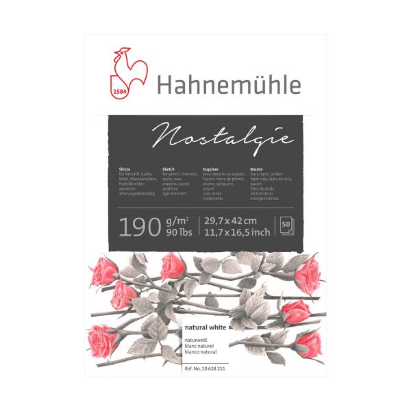 Bloc-schite-190g-Nostalgie-Hahnemühle-50-coli