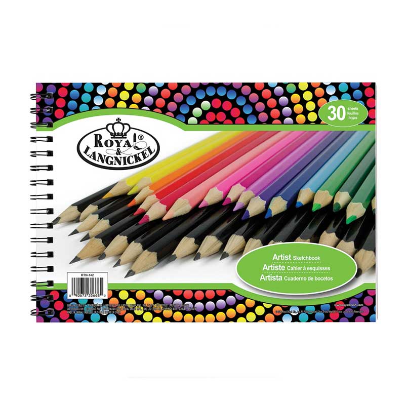 Caiet schite cu spira, 100g, Royal & Langnickel, 30 coli