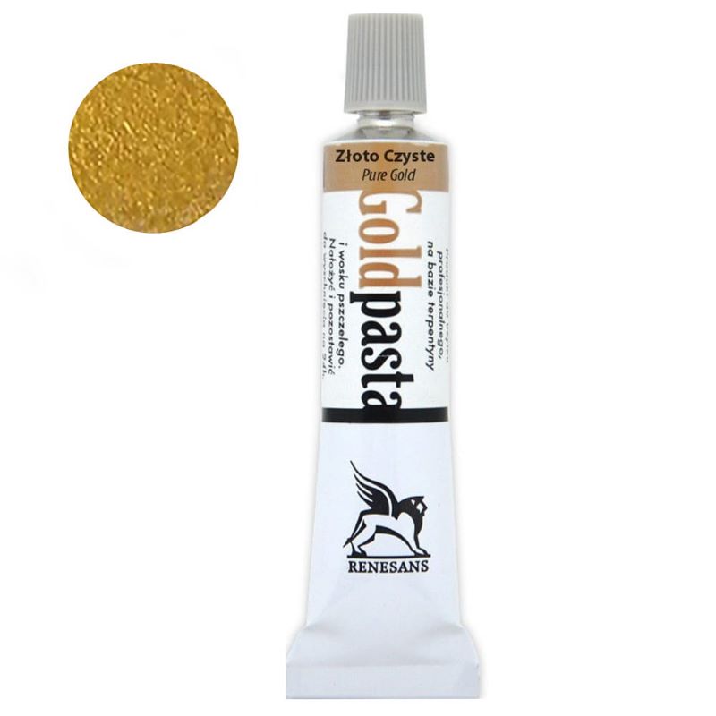 Pasta metalica, Renesans, 20ml, Pure Gold