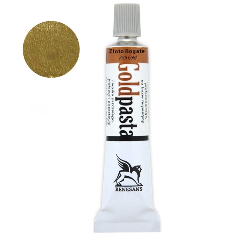 Pasta metalica, Renesans, 20ml, Rich Gold