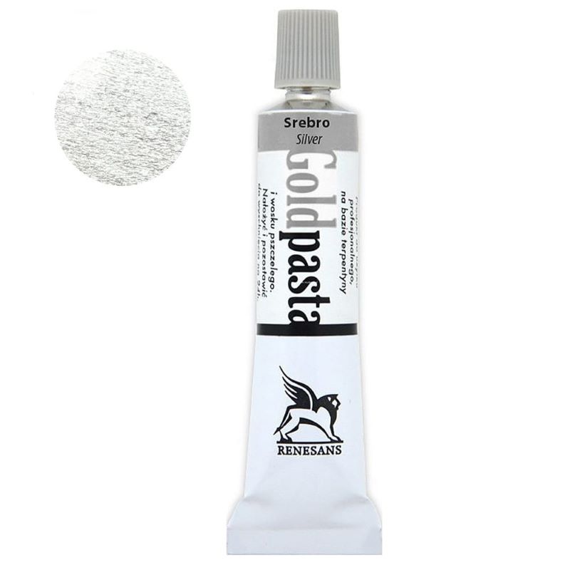 Pasta metalica, Renesans, 20ml, Silver