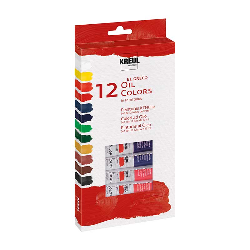 Set 12x12ml culori ulei, El Greco, C. Kreul 2