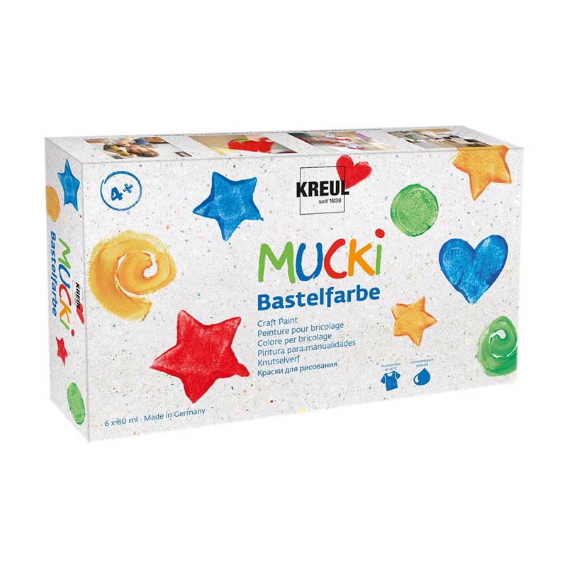 Set 6 culori craft pentru copii, Mucki C. Kreul