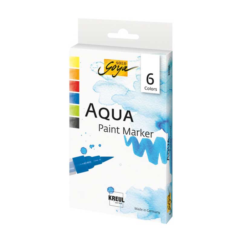 Set 6 markere, Solo Goya Aqua Paint, C. Kreul