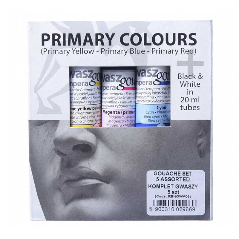 Set culori Gouache - 5x20ml, Renesans
